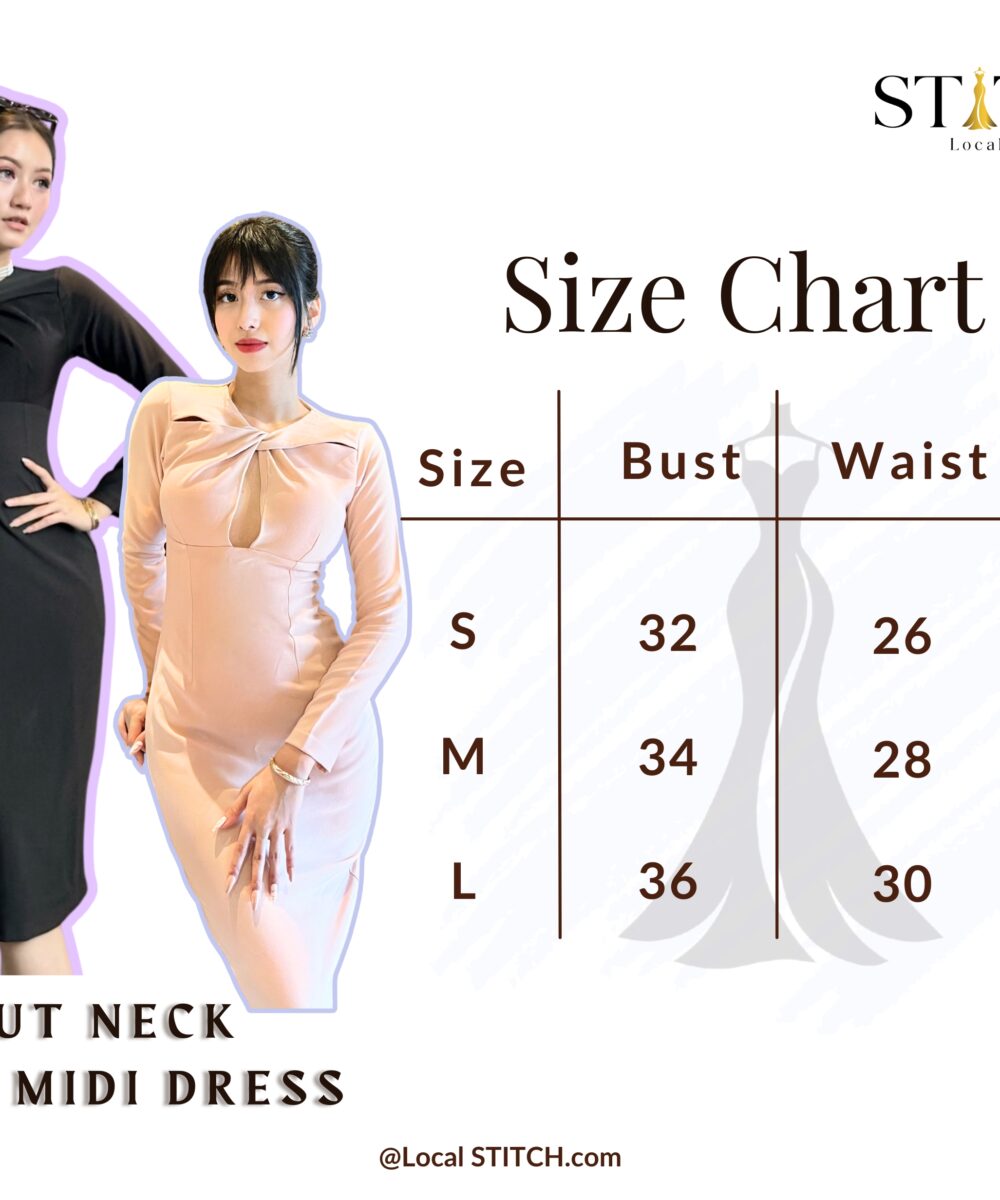 Cut-out Neck Midi Dress - Image 11