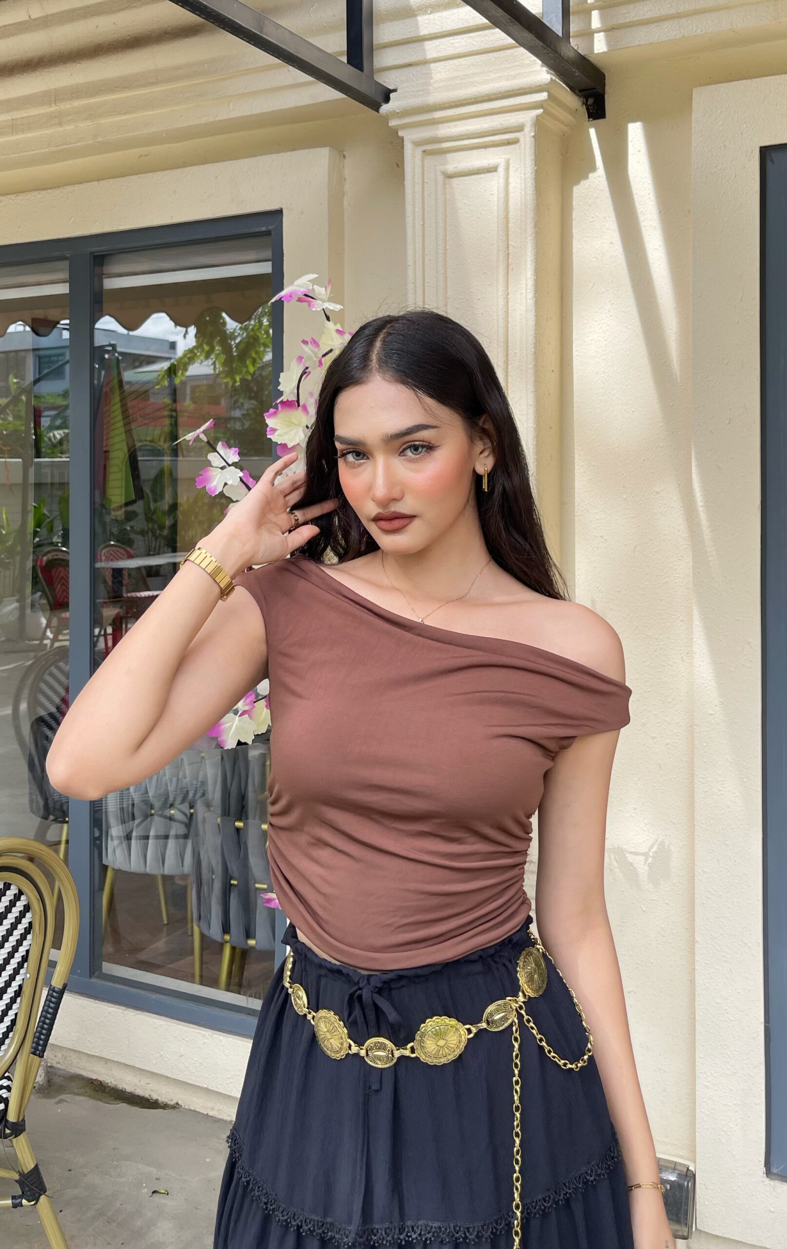 𝐇𝐚𝐥𝐨-𝐜𝐮𝐭 𝐎𝐟𝐟 𝐬𝐡𝐨𝐮𝐥𝐝𝐞𝐫 𝐓𝐨𝐩